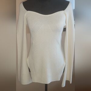 SHEIN SWEETHEART NECKLINE SWEATER